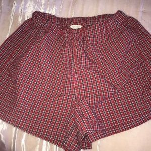 Red Brandy Melville boxer shorts